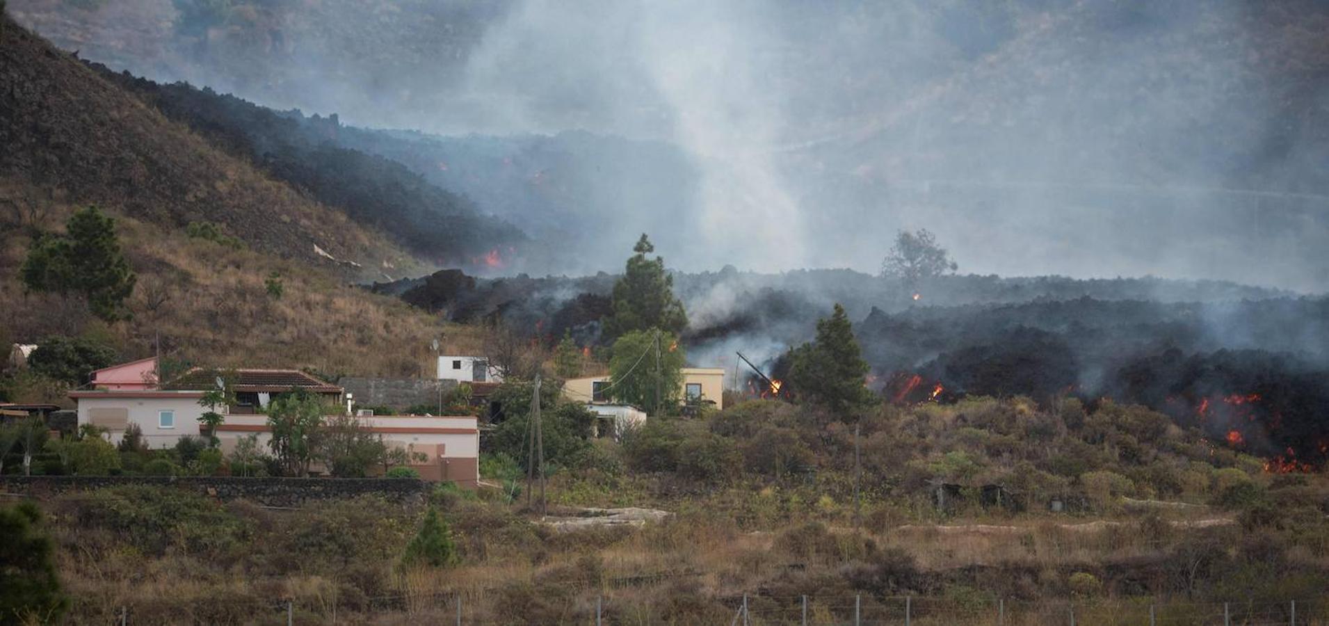 El día después de la erupción del volcán, en imágenes