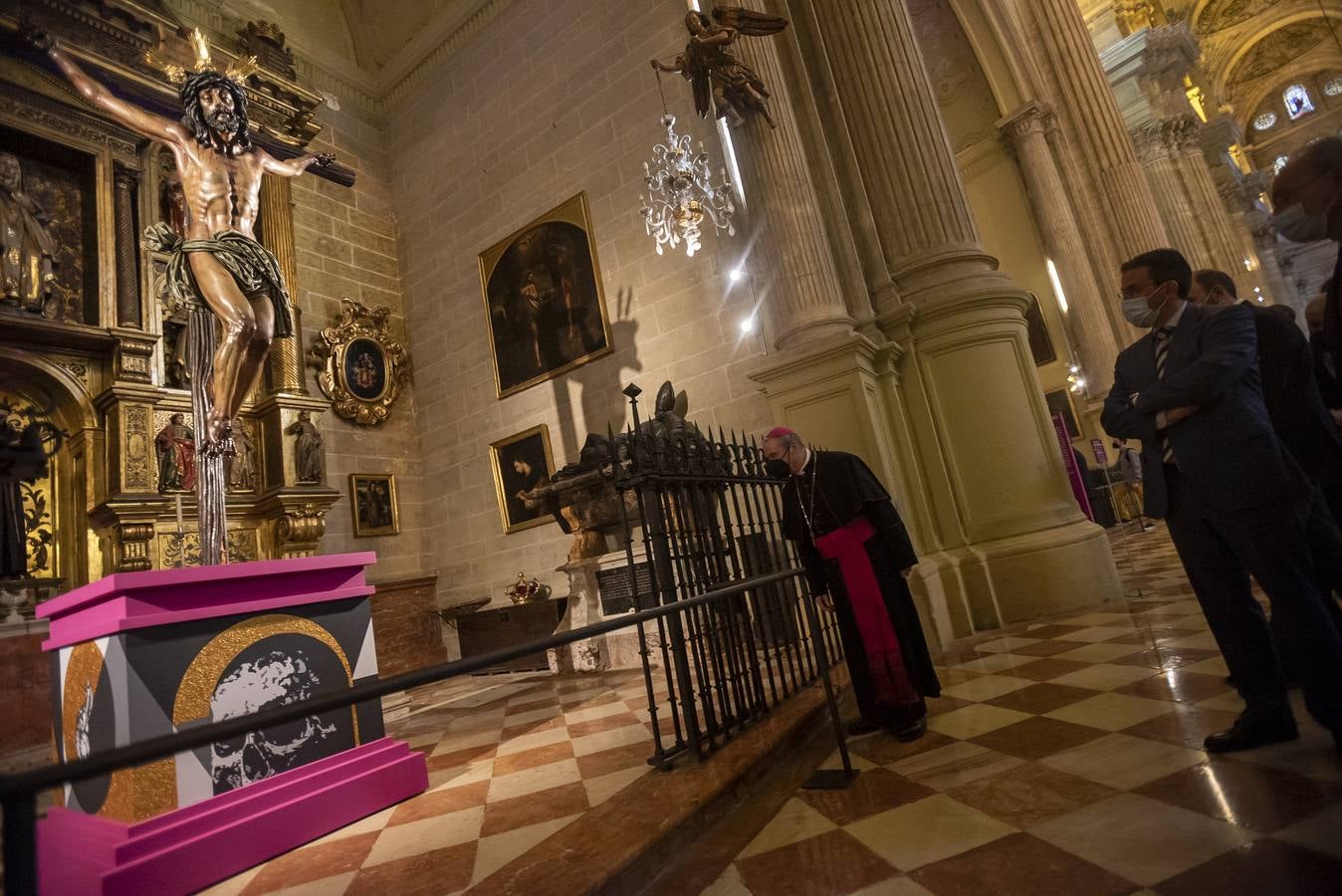 Inauguración de la exposición 'El Verbo encarnado', en la Catedral de Málaga