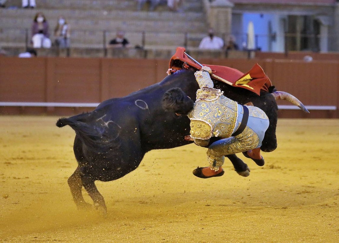 Miguel Perera, en la Maestranza