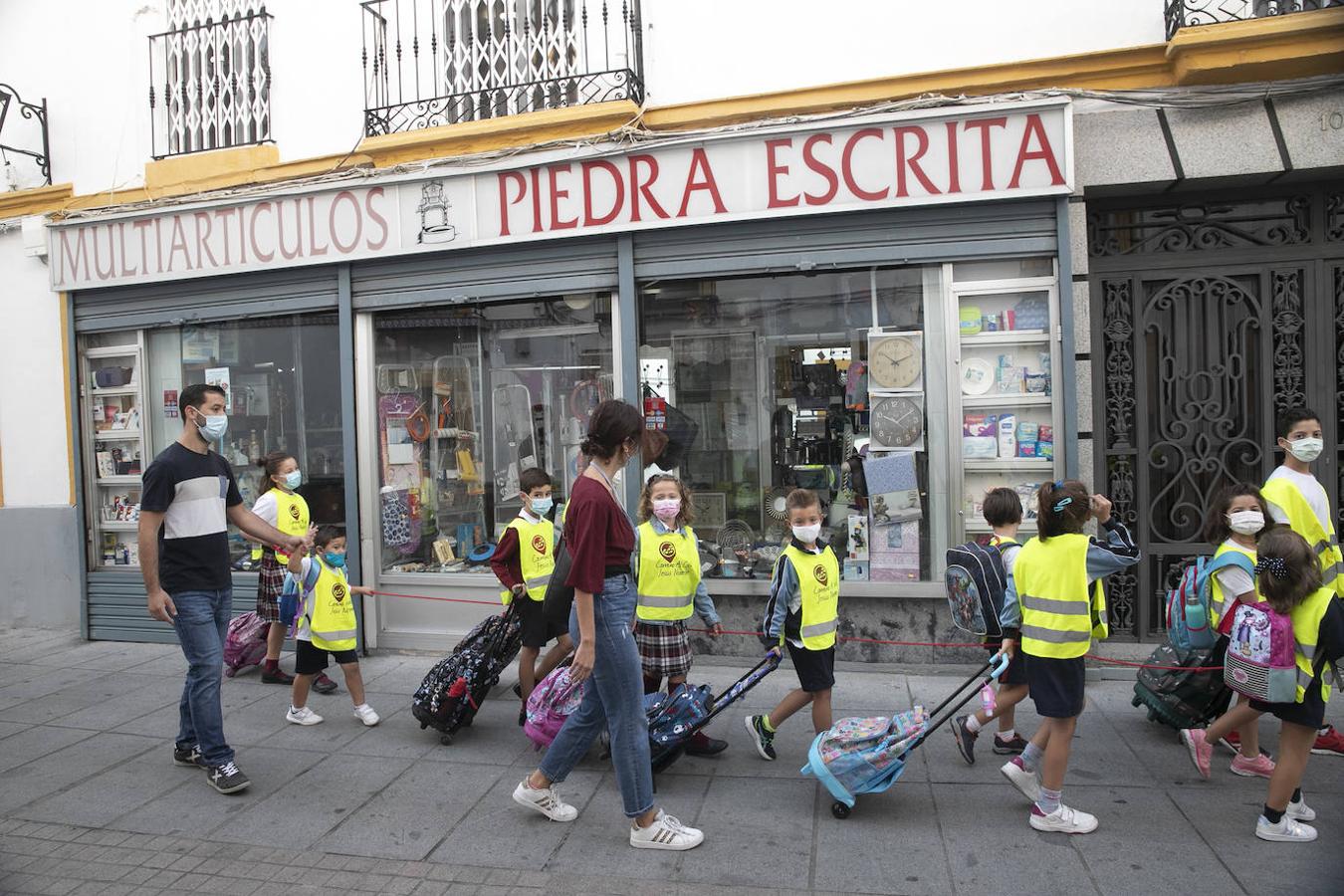 El inicio de la ruta Camino al Cole en Córdoba, en imágenes