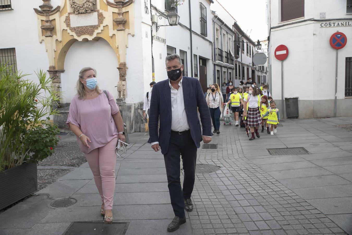 El inicio de la ruta Camino al Cole en Córdoba, en imágenes