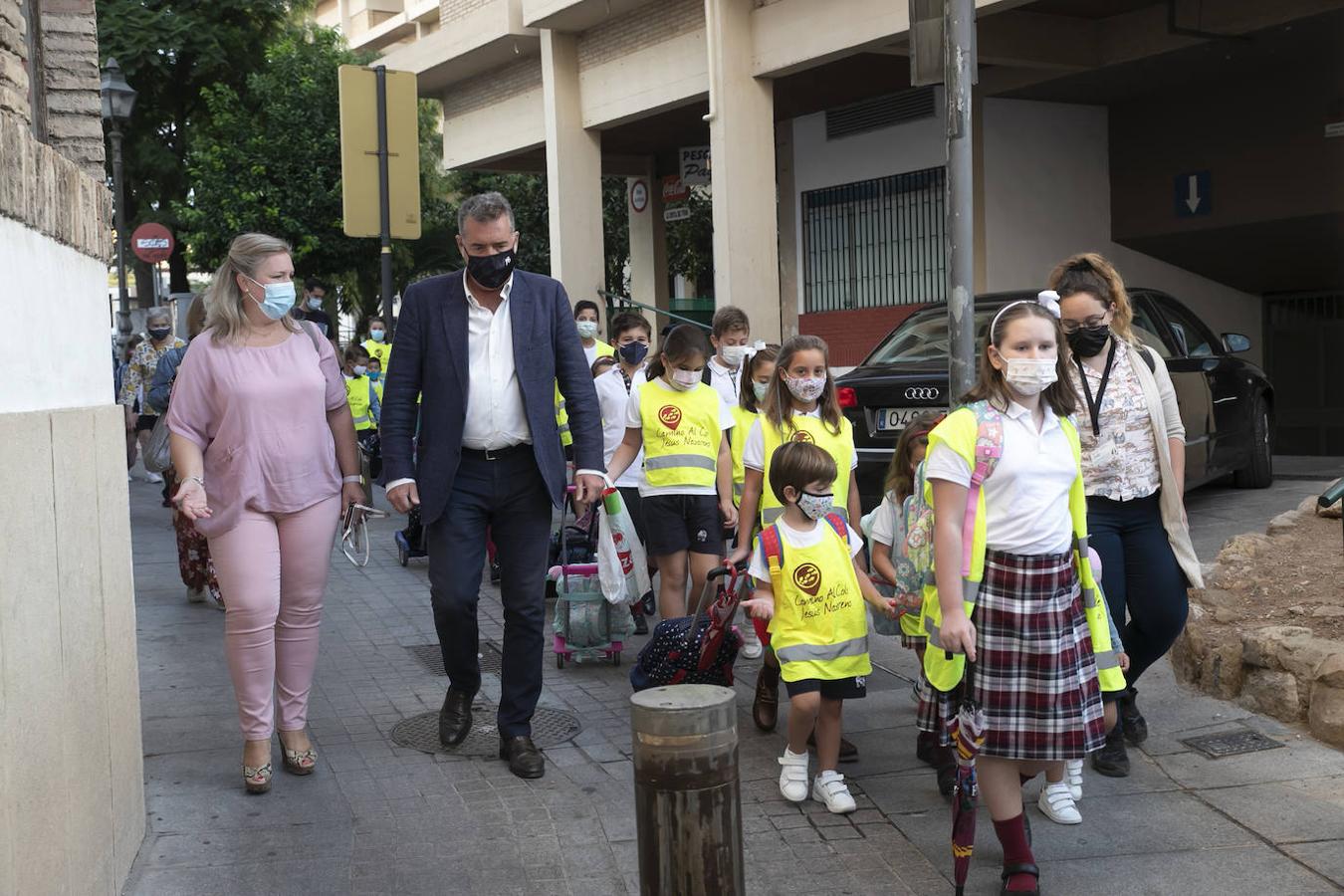 El inicio de la ruta Camino al Cole en Córdoba, en imágenes