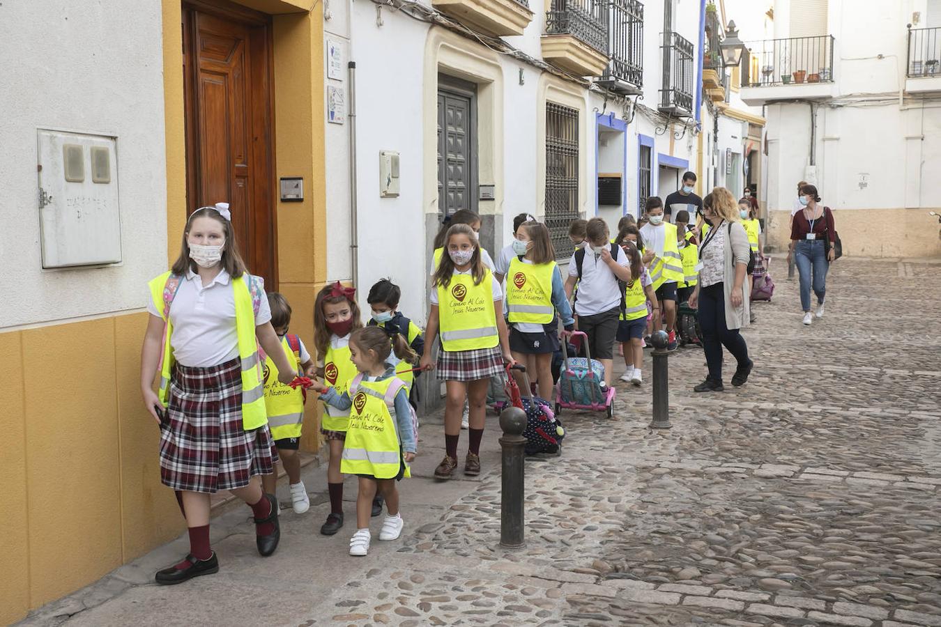 El inicio de la ruta Camino al Cole en Córdoba, en imágenes