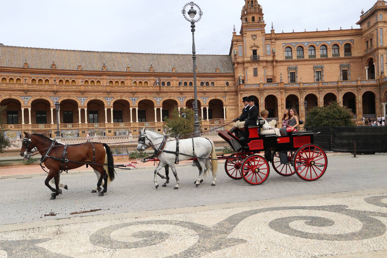 Paseo de carruajes por el Parque de María Luisa