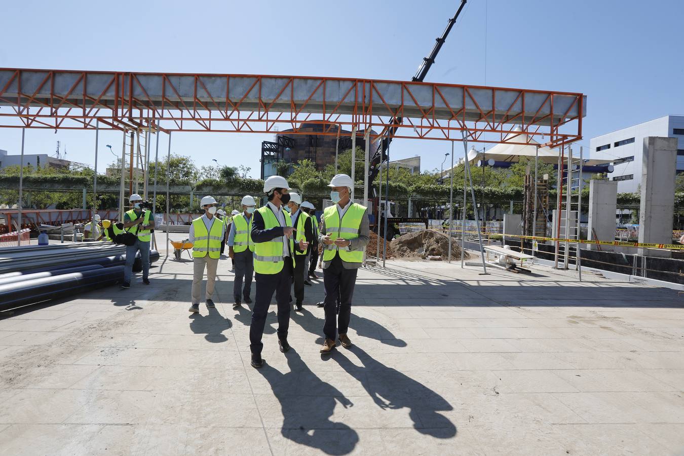 En imágenes, visita a las obras del proyecto Cartuja Qanat