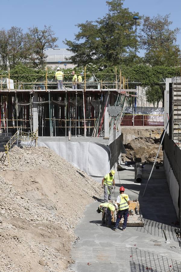 En imágenes, visita a las obras del proyecto Cartuja Qanat