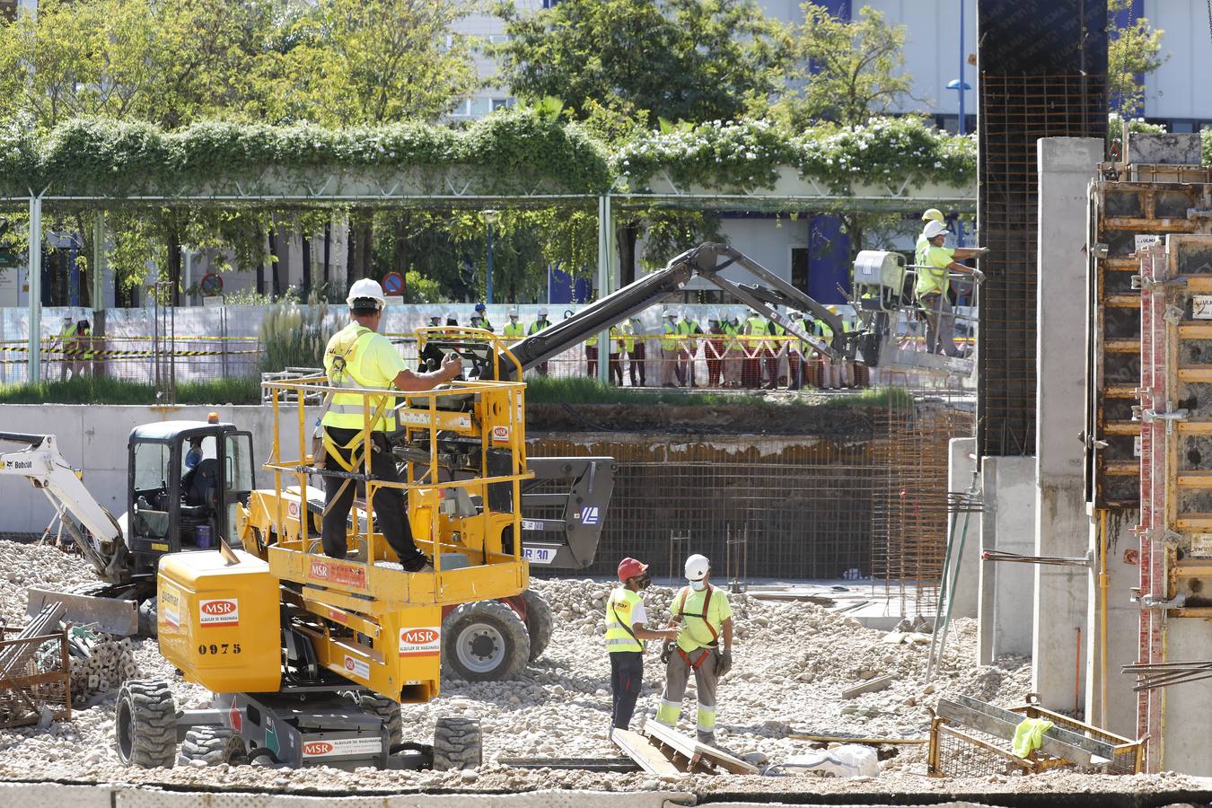 En imágenes, visita a las obras del proyecto Cartuja Qanat