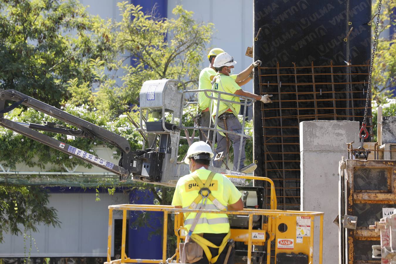 En imágenes, visita a las obras del proyecto Cartuja Qanat