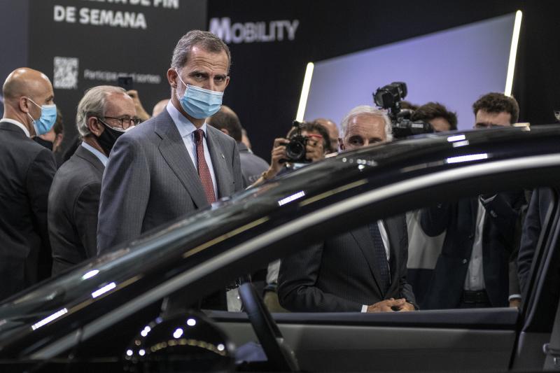 Felipe VI en la inauguración del salón del Automóvil Barcelona