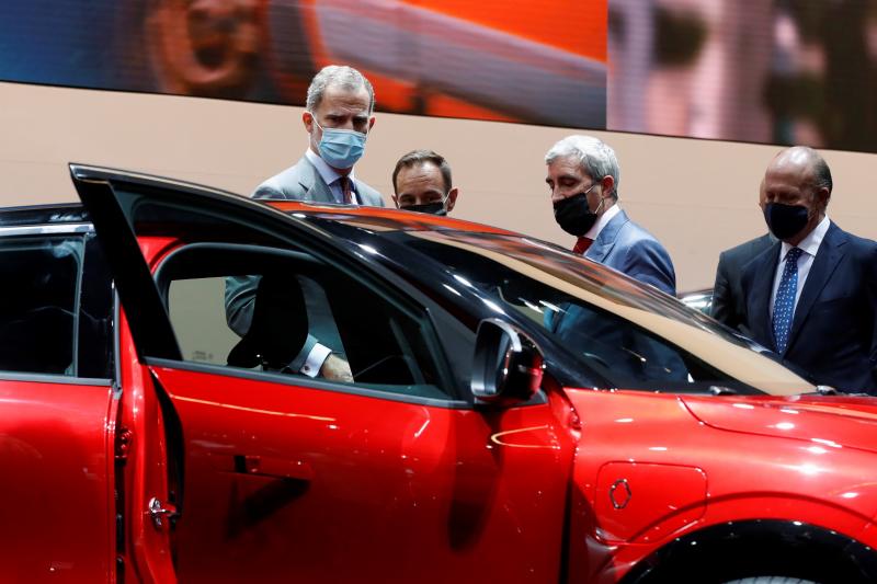 Felipe VI en la inauguración del salón del Automóvil Barcelona