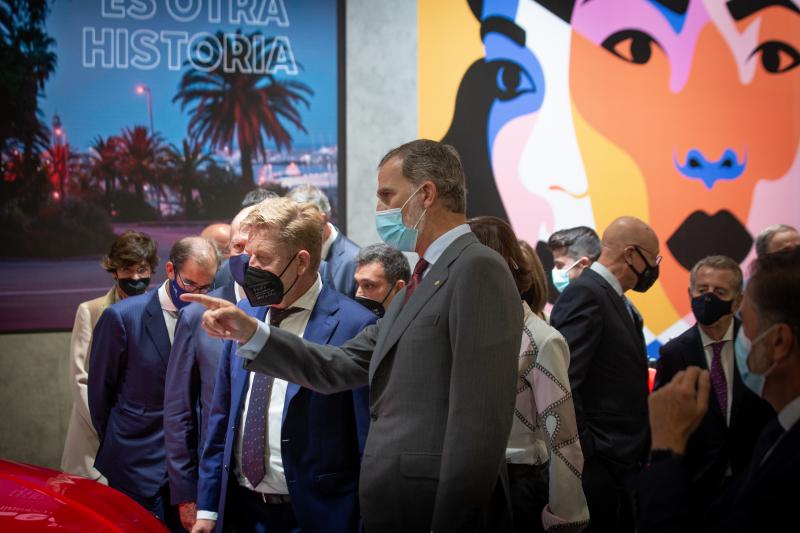 Felipe VI en la inauguración del salón del Automóvil Barcelona
