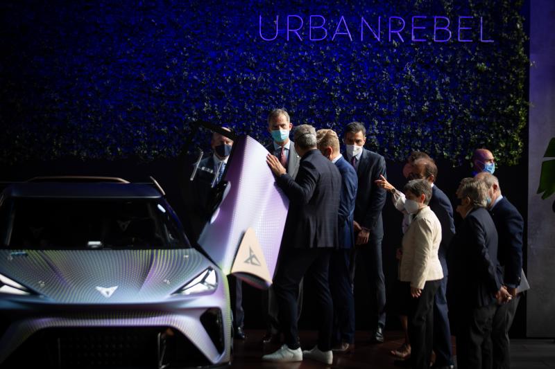 Felipe VI en la inauguración del salón del Automóvil Barcelona