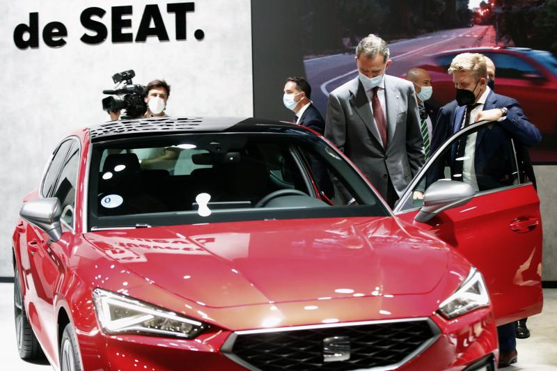 Felipe VI en la inauguración del salón del Automóvil Barcelona