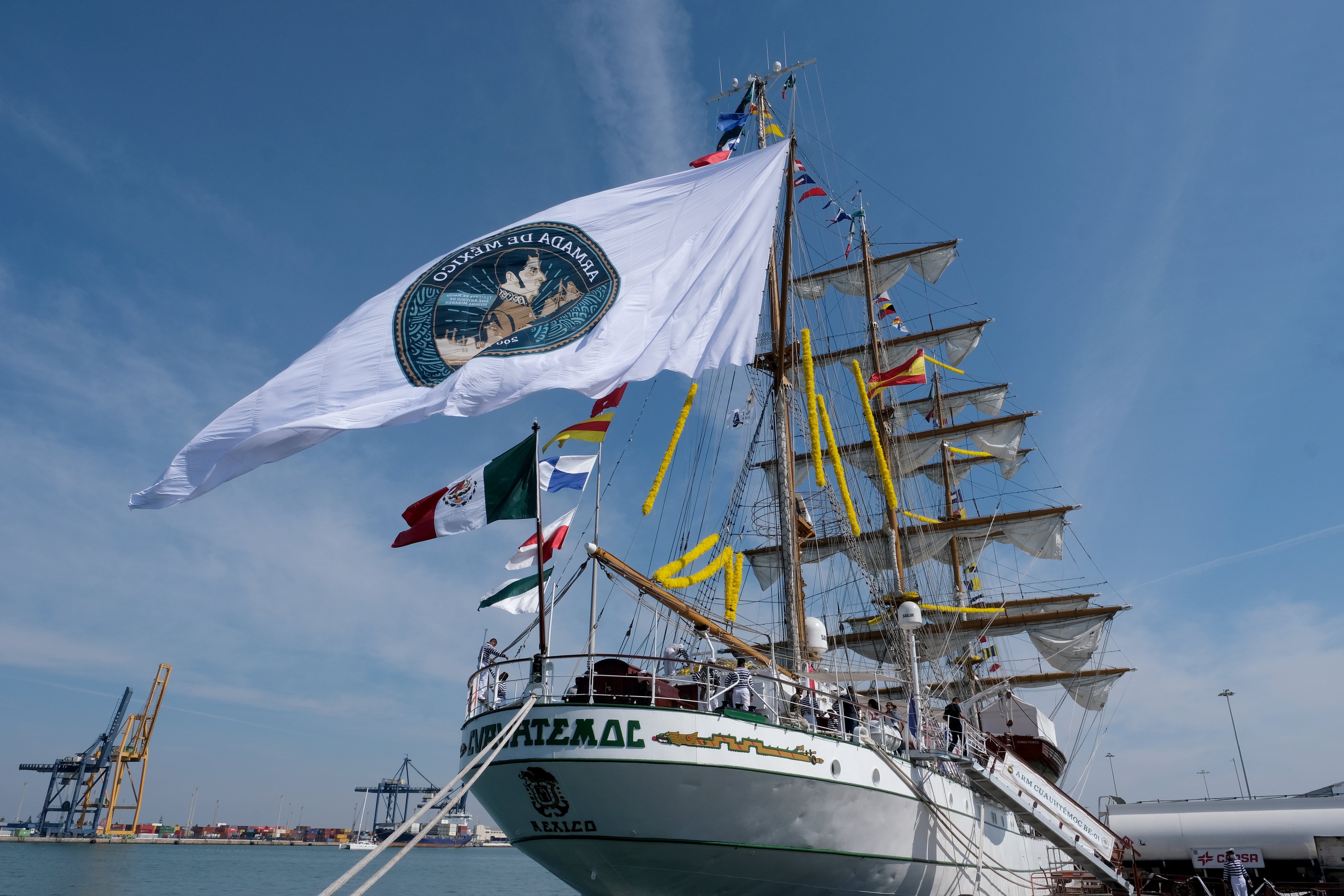 En imágenes: El buque escuela mexicano &#039;Cuauhtémoc&#039;, en Cádiz