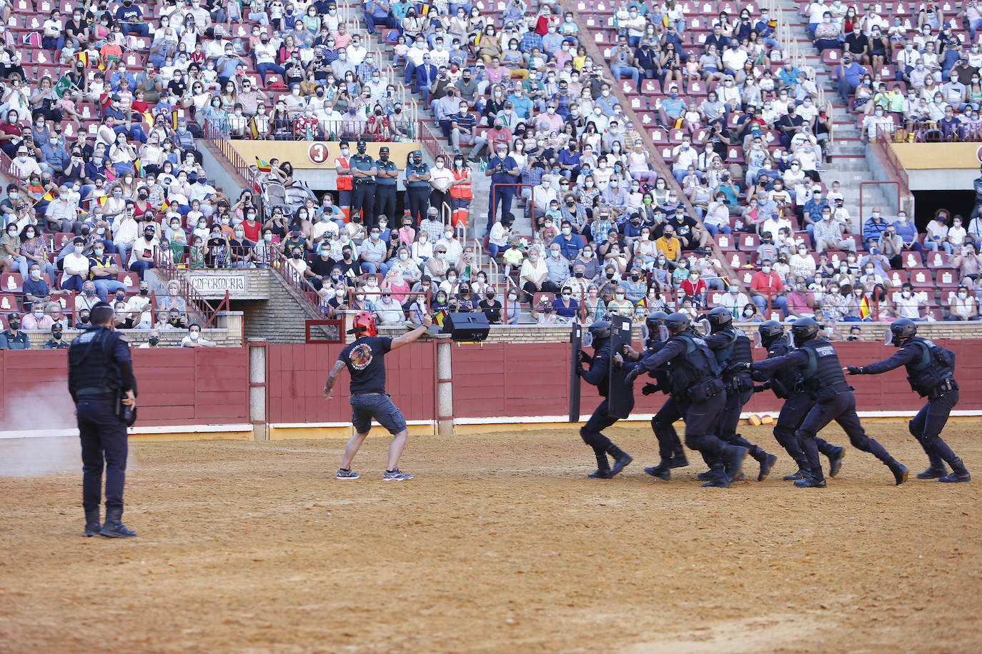 La exhibición de la Guardia Civil en la plaza de toros de Córdoba, en imágenes