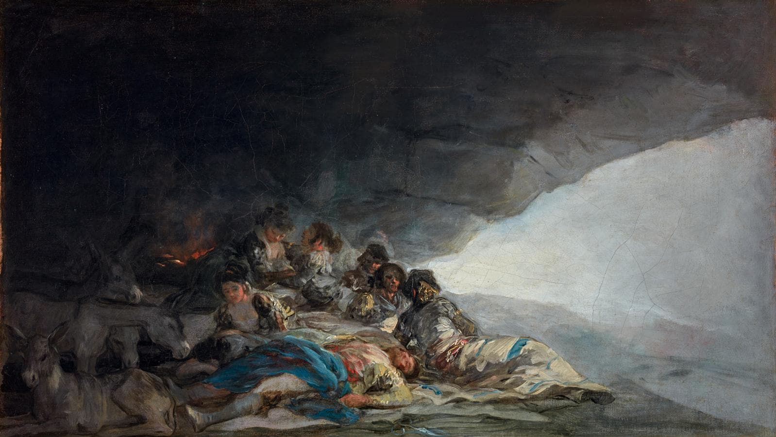 'Cueva de gitanos' (1808-1810), óleo sobre lienzo de la Colección Marqués de la Romana (Madrid). 