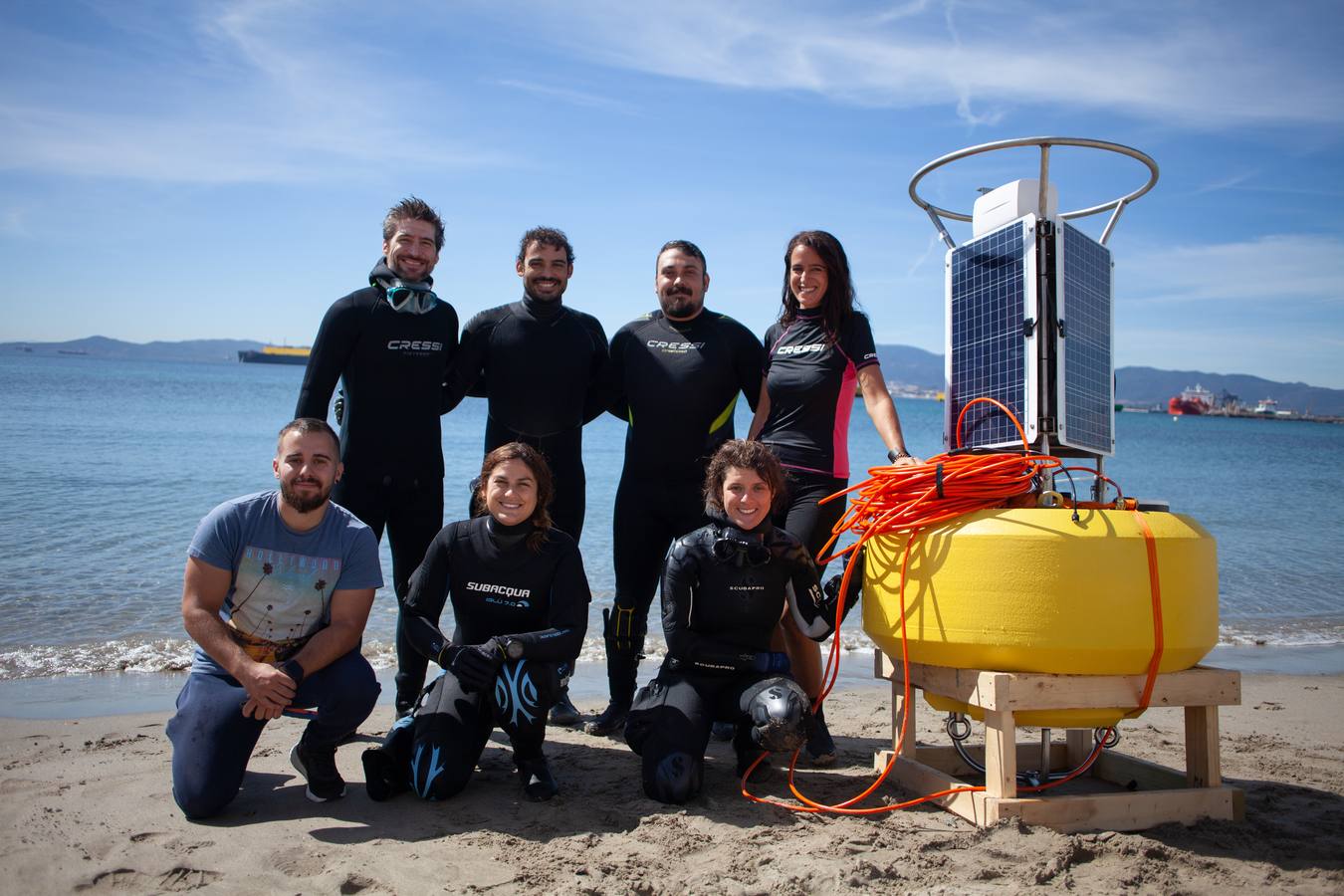 En imágenes, datación de un pecio en la Bahía de Algeciras