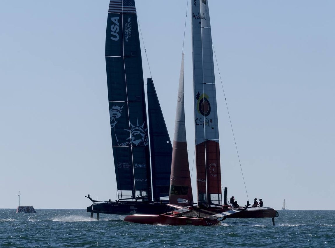 Fotos: Así ha sido la primera jornada de la SailGP en Cádiz