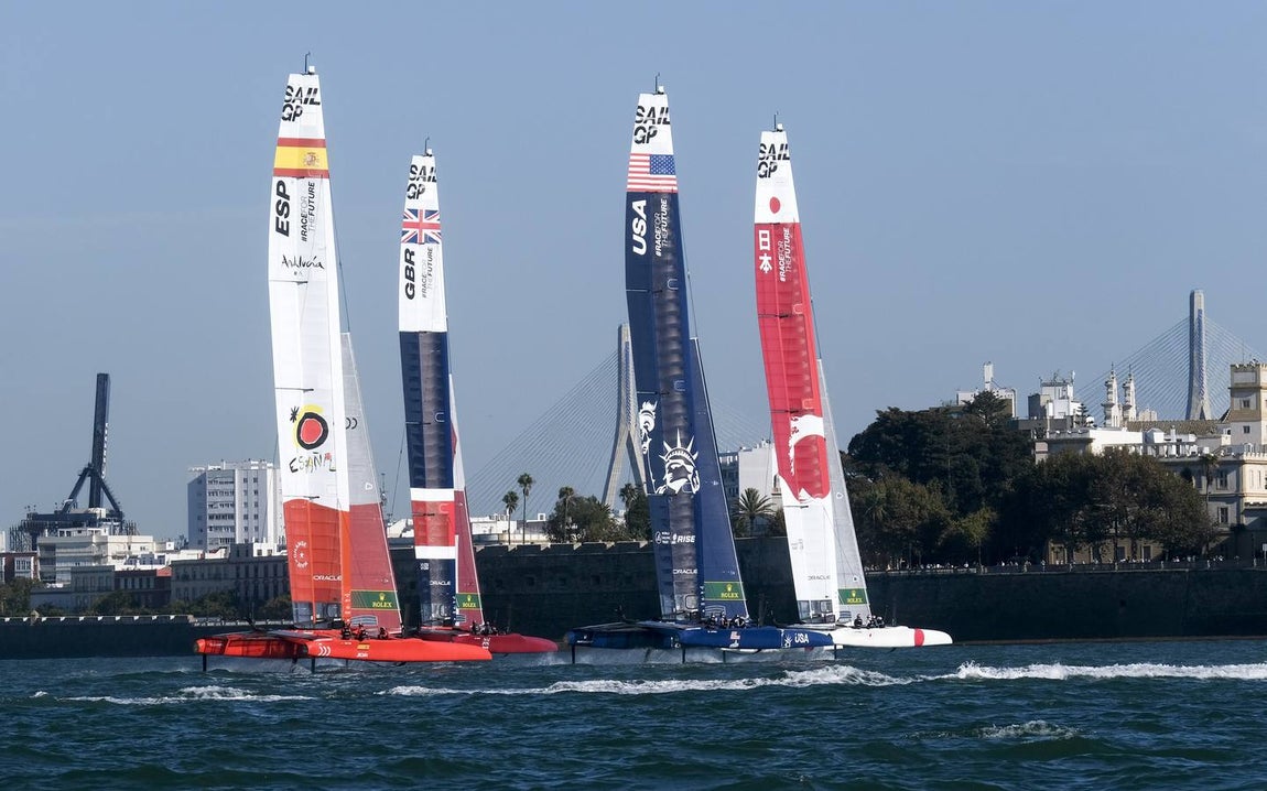 Fotos: Así ha sido la primera jornada de la SailGP en Cádiz