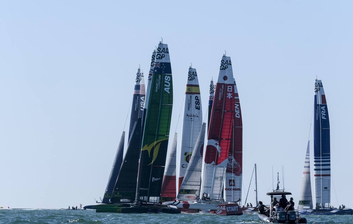 Fotos: Así ha sido la primera jornada de la SailGP en Cádiz