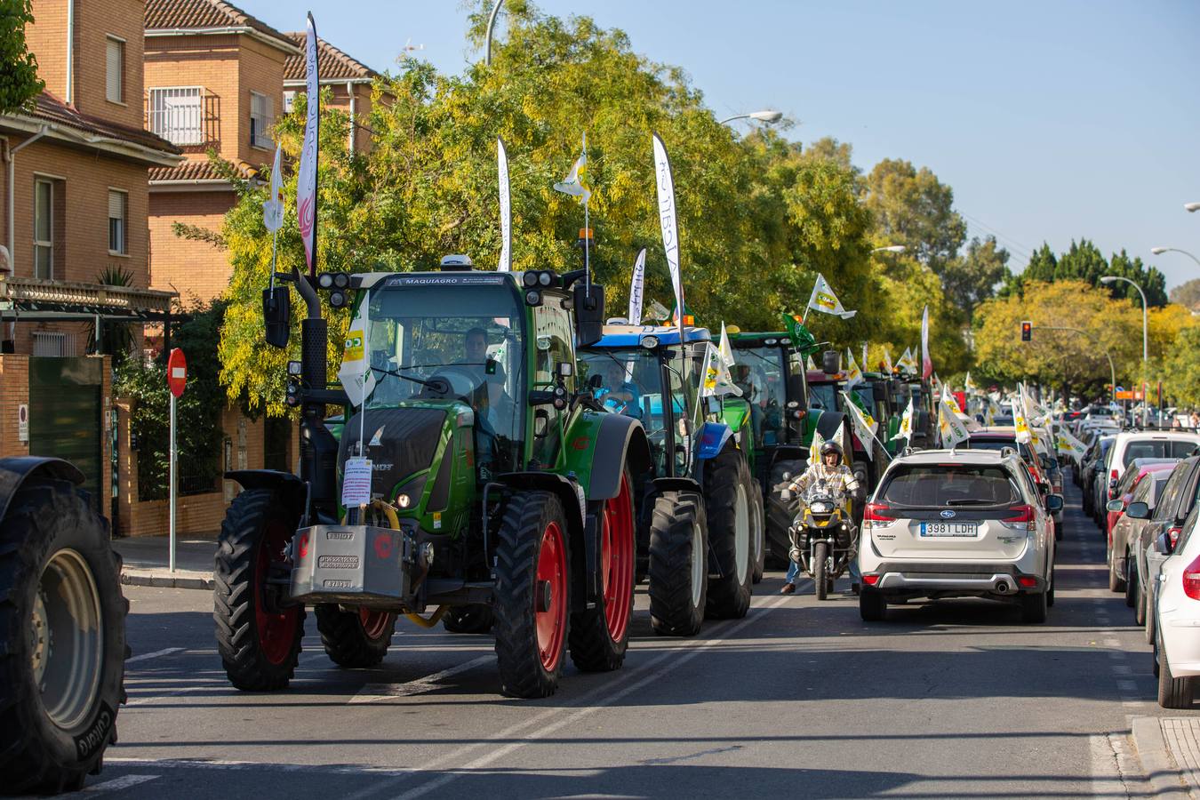 Manifestación de los agricultores andaluces contra la PAC en Sevilla