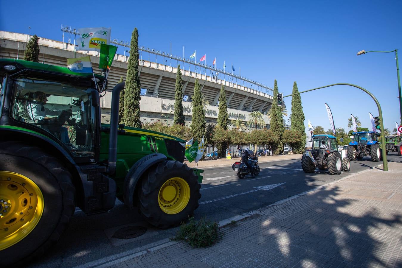 Manifestación de los agricultores andaluces contra la PAC en Sevilla