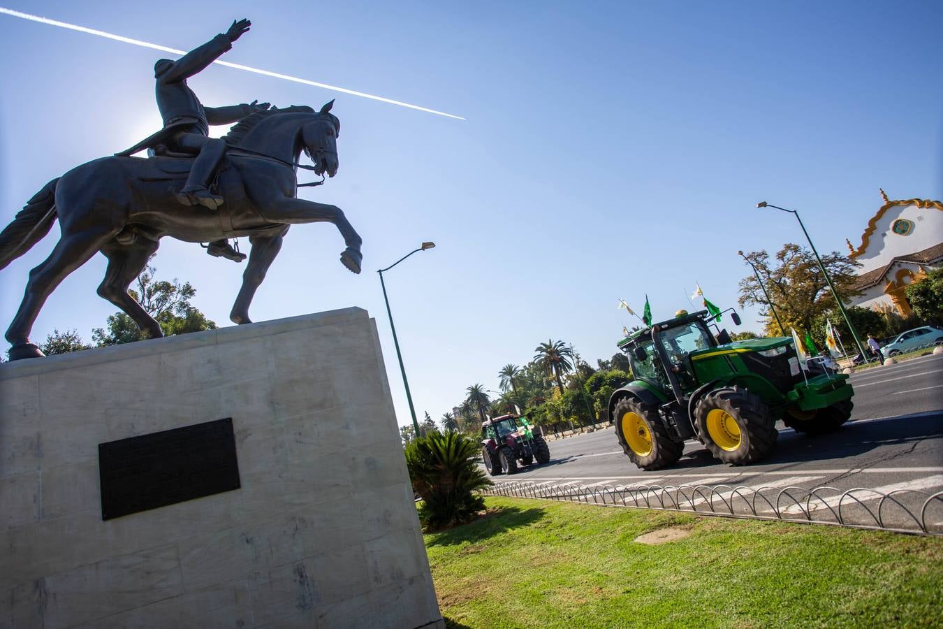 Manifestación de los agricultores andaluces contra la PAC en Sevilla