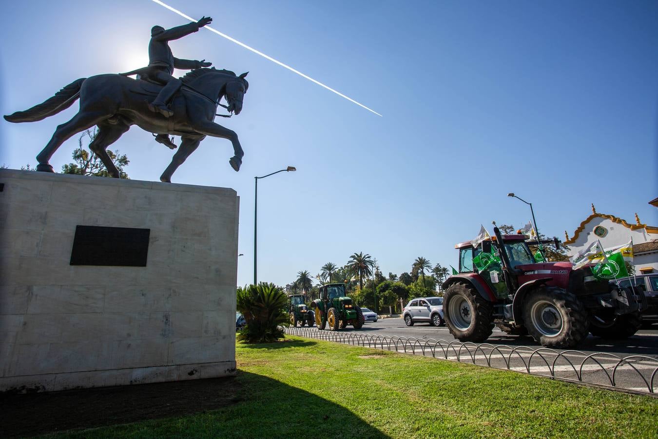 Manifestación de los agricultores andaluces contra la PAC en Sevilla