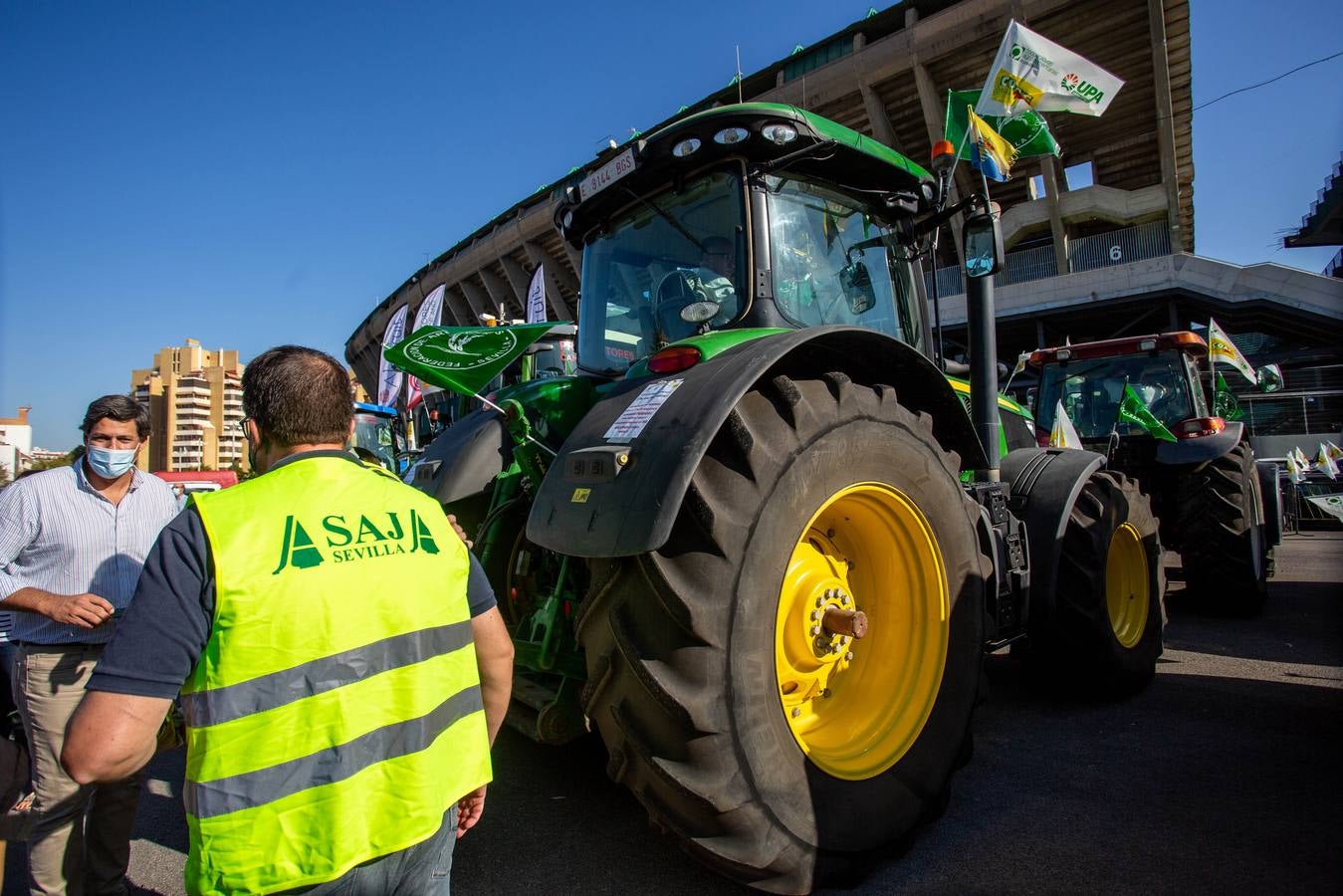 Manifestación de los agricultores andaluces contra la PAC en Sevilla