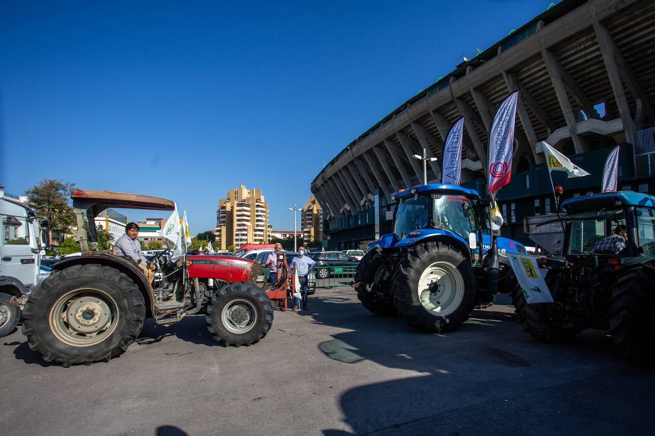 Manifestación de los agricultores andaluces contra la PAC en Sevilla