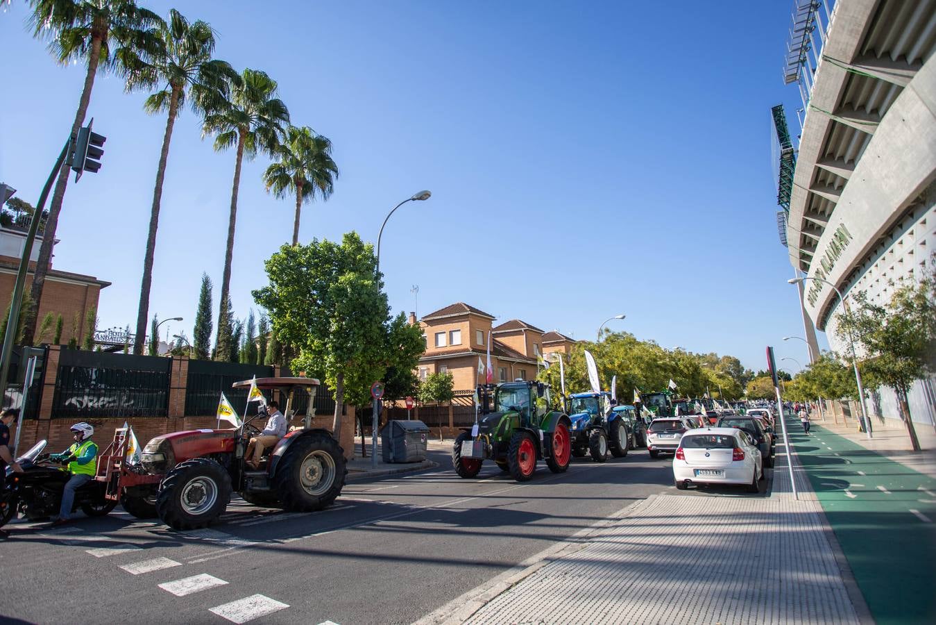 Manifestación de los agricultores andaluces contra la PAC en Sevilla