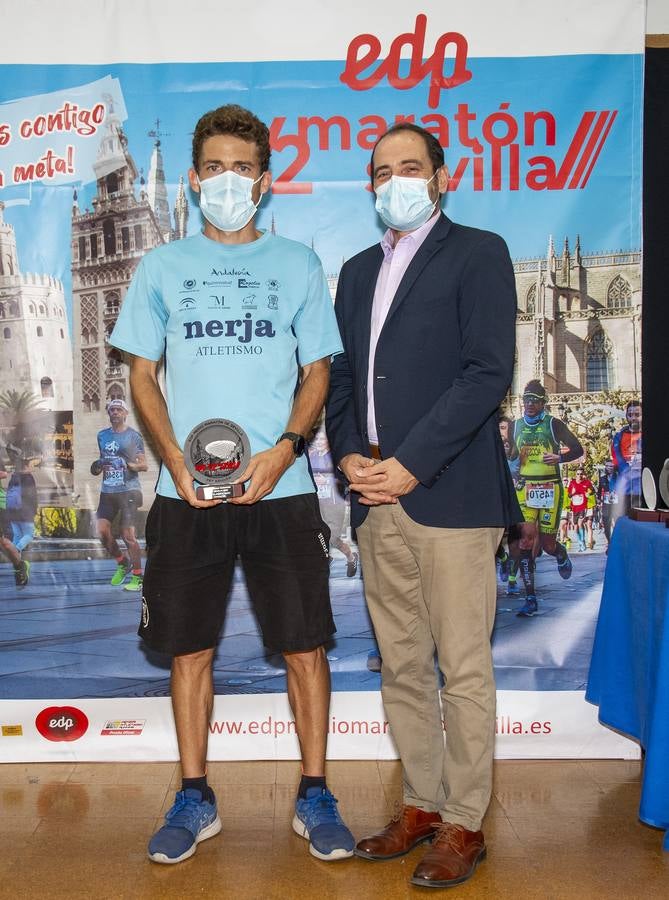 En imágenes, entrega de los premios de las categorías populares de la Edp Media Maratón de Sevilla 2021