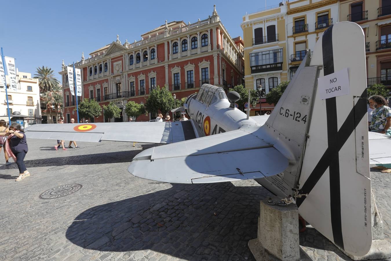 En imágenes, Tablada aterriza en la Plaza de San Francisco