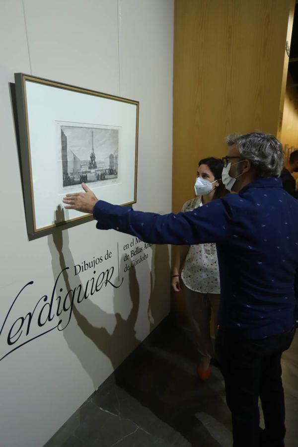 La exposición de dibujos de Verdiguier en Córdoba, en imágenes