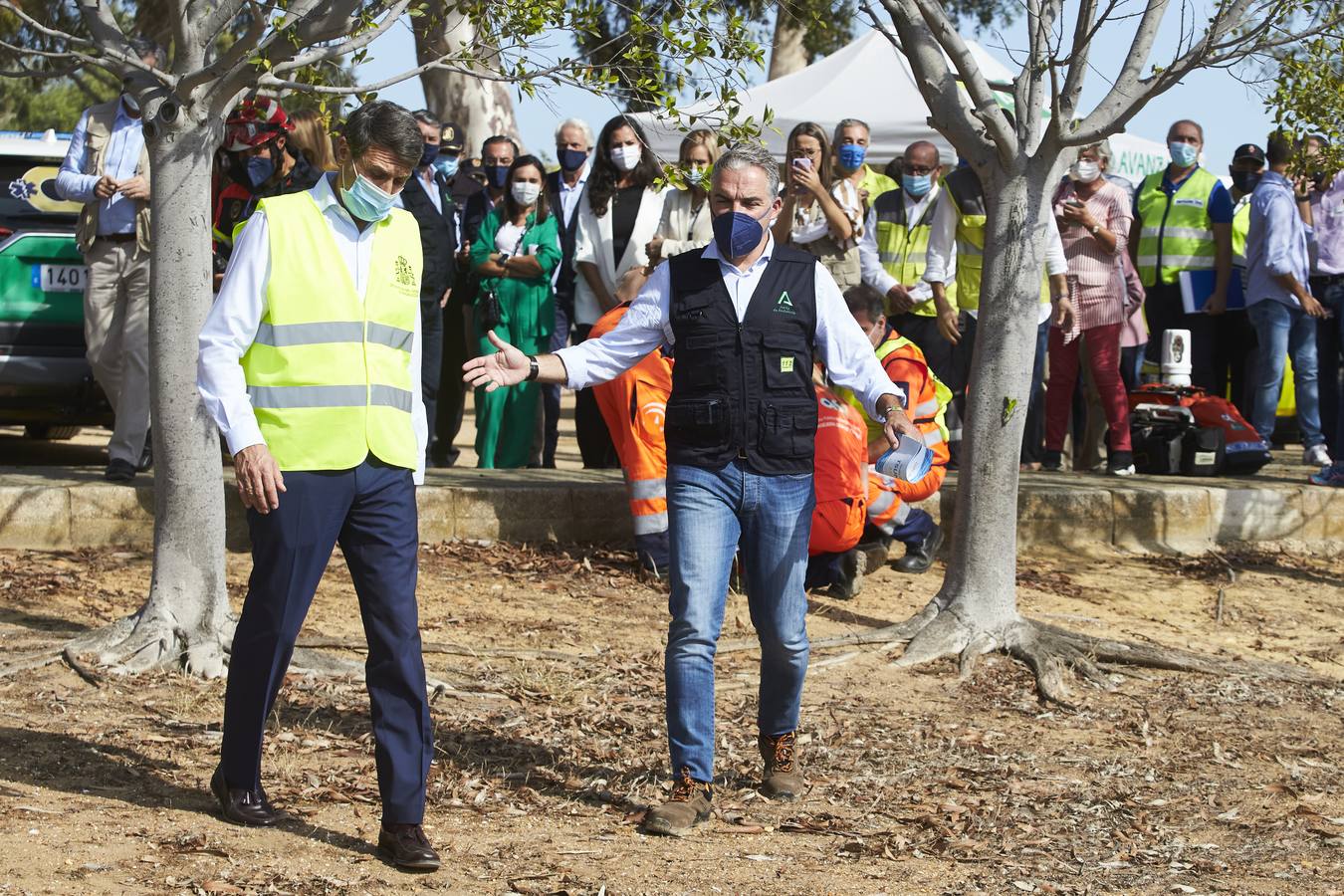 En imágenes, casi 2.000 personas participan en Huelva en un simulacro de respuesta en caso de tsunami