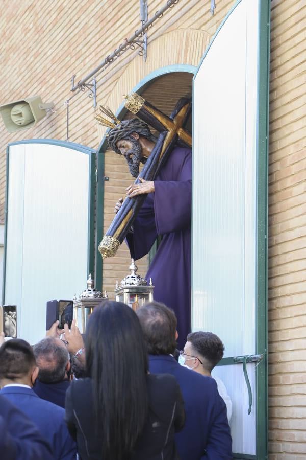 El Señor del Gran Poder durante el traslado de los Pajaritos a la Candelaria