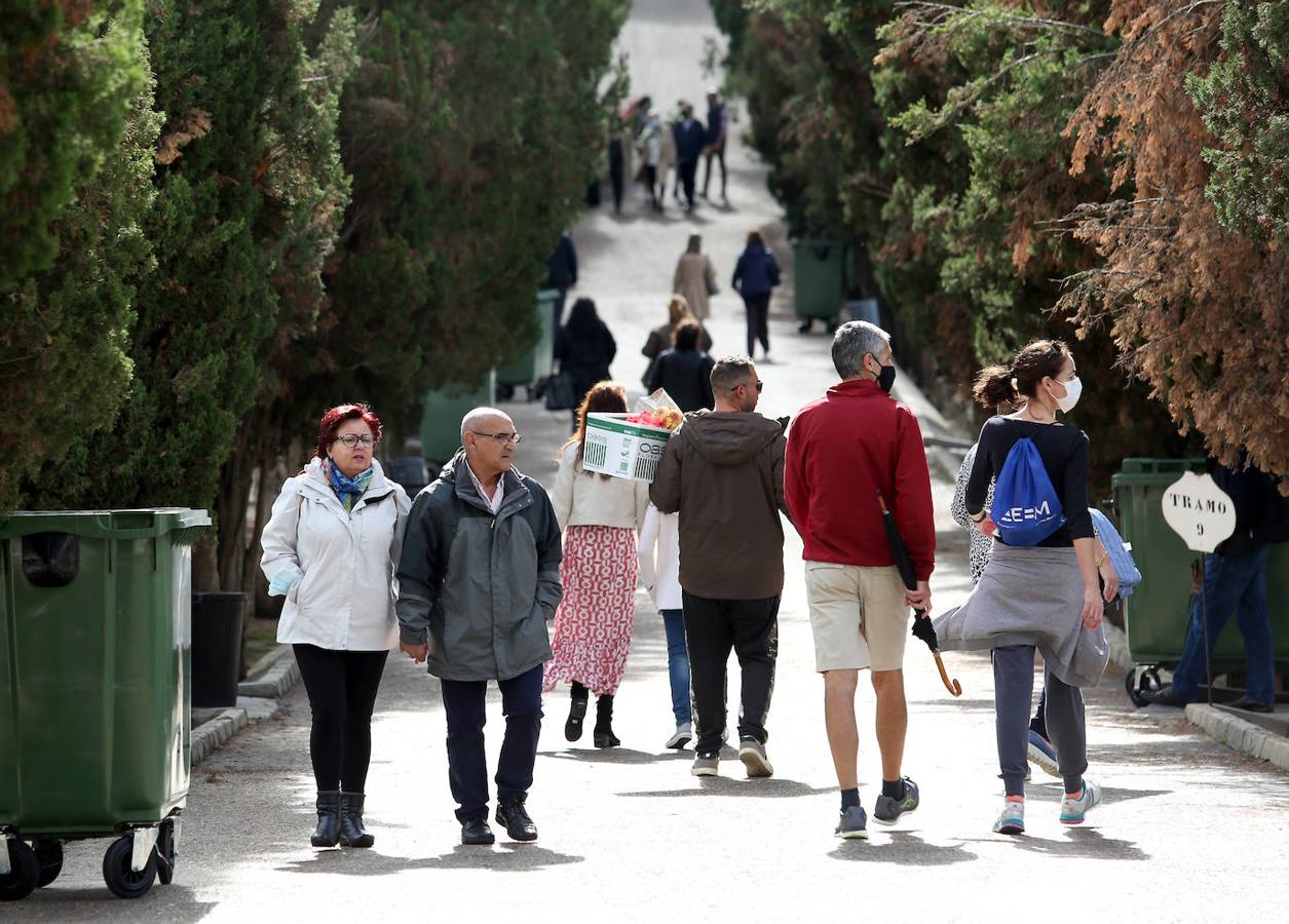 La visita de los toledanos al cementerio, en imágenes