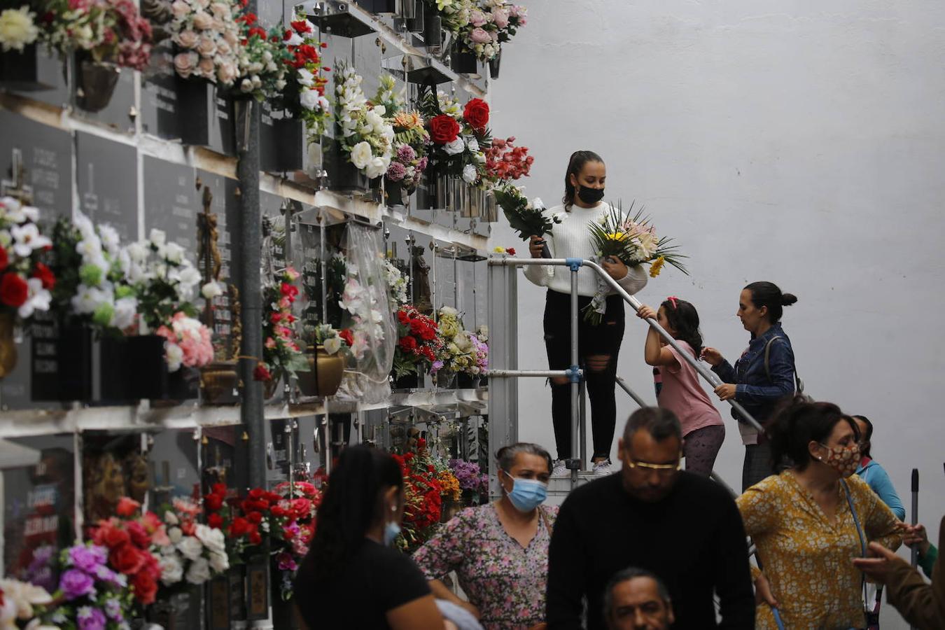 Las visitas a los cementerios el Día de Todos Los Santos en Córdoba, en imágenes