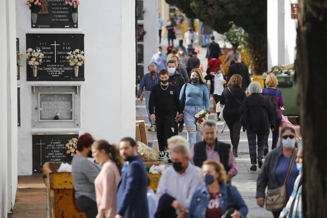 Las visitas a los cementerios el Día de Todos Los Santos en Córdoba, en imágenes