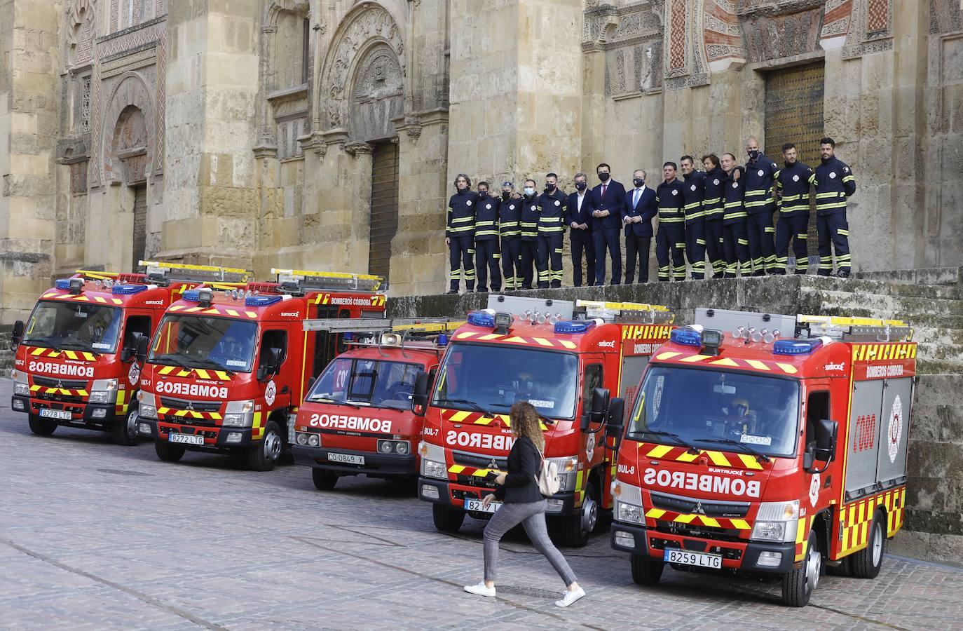 Los nuevos vehículos de bomberos para el Casco Histórico de Córdoba, en imágenes