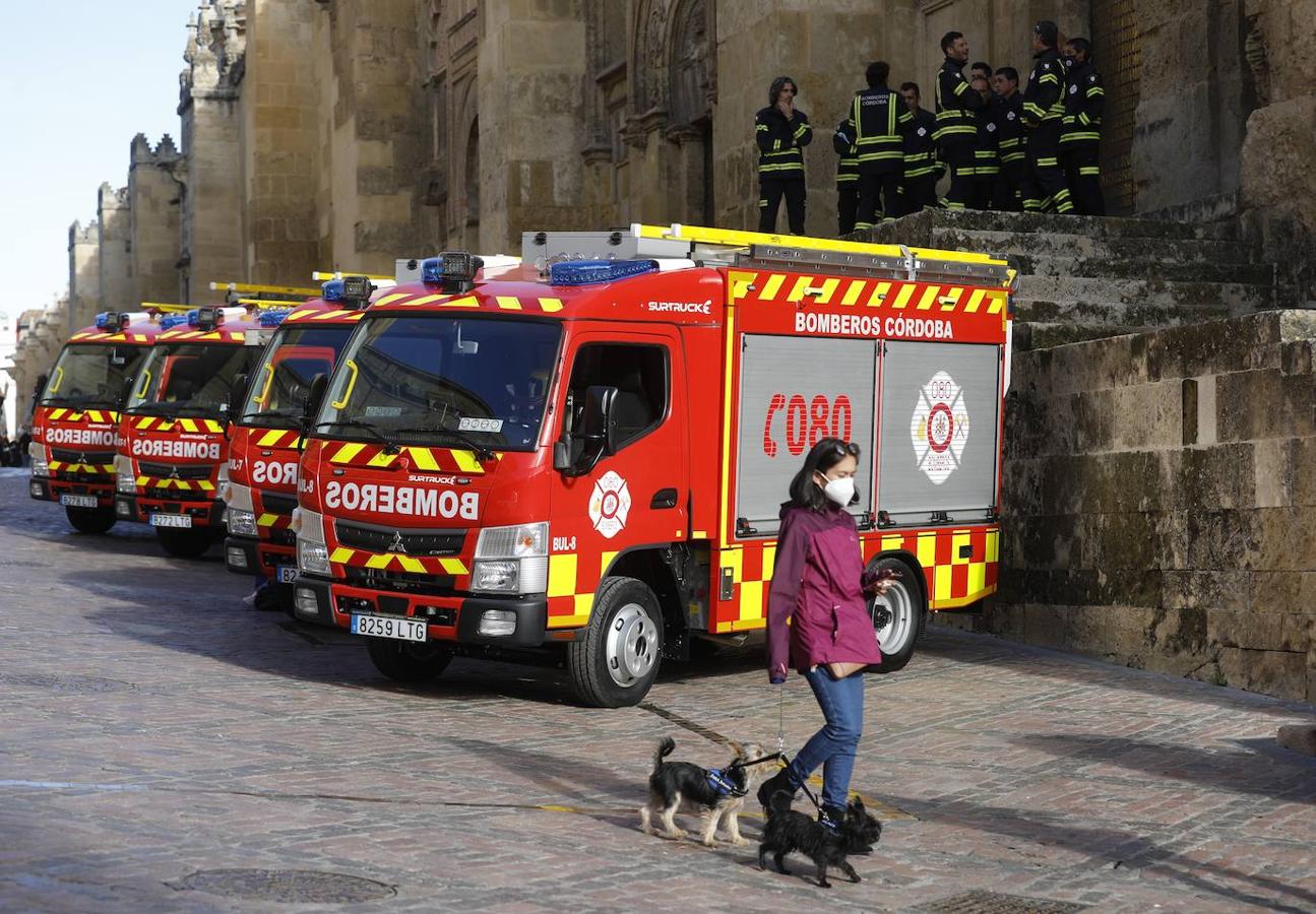 Los nuevos vehículos de bomberos para el Casco Histórico de Córdoba, en imágenes