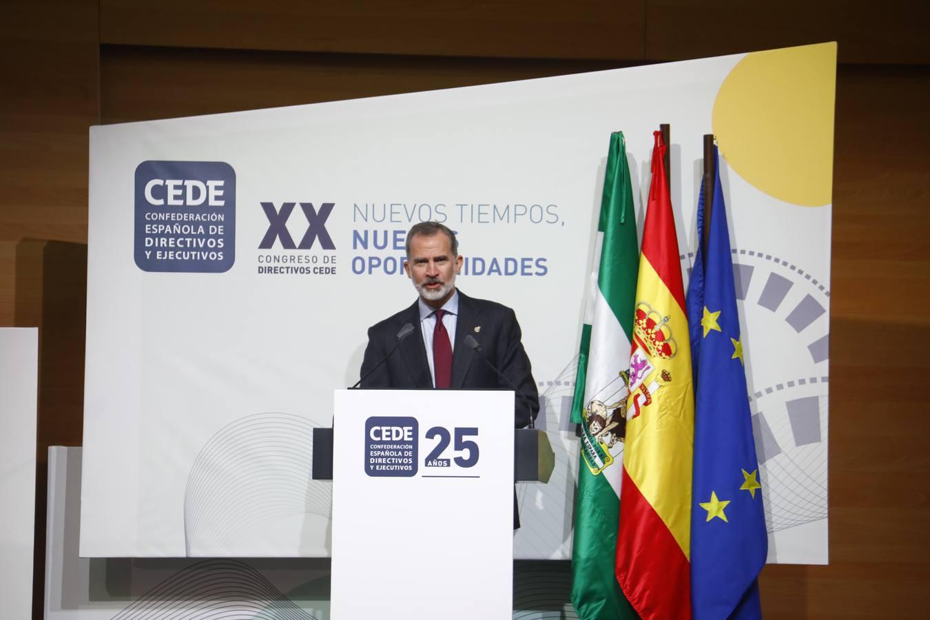 El Rey clausura el Congreso CEDE en Córdoba, en imágenes