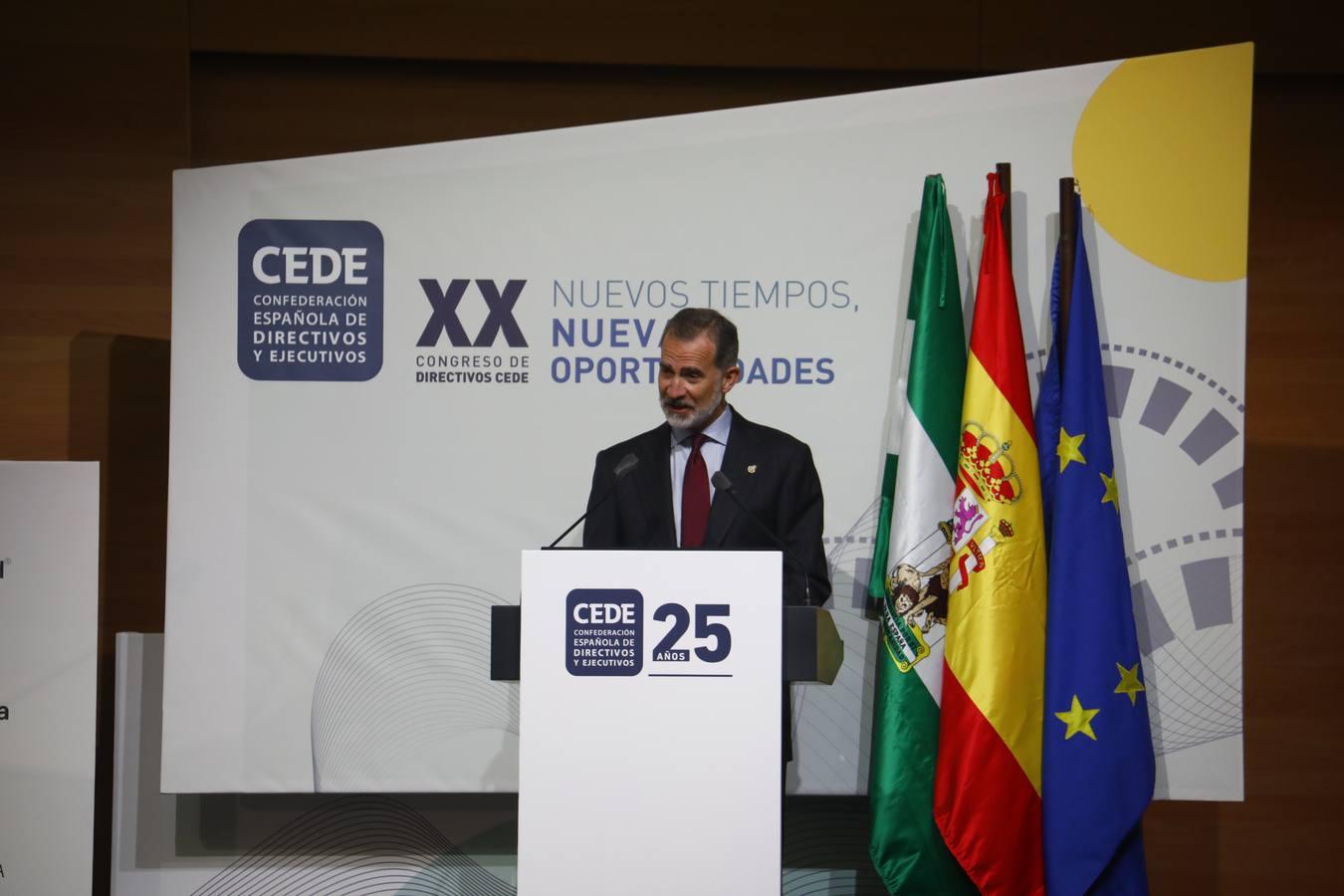 El Rey clausura el Congreso CEDE en Córdoba, en imágenes