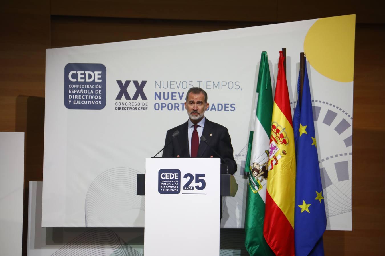 El Rey clausura el Congreso CEDE en Córdoba, en imágenes