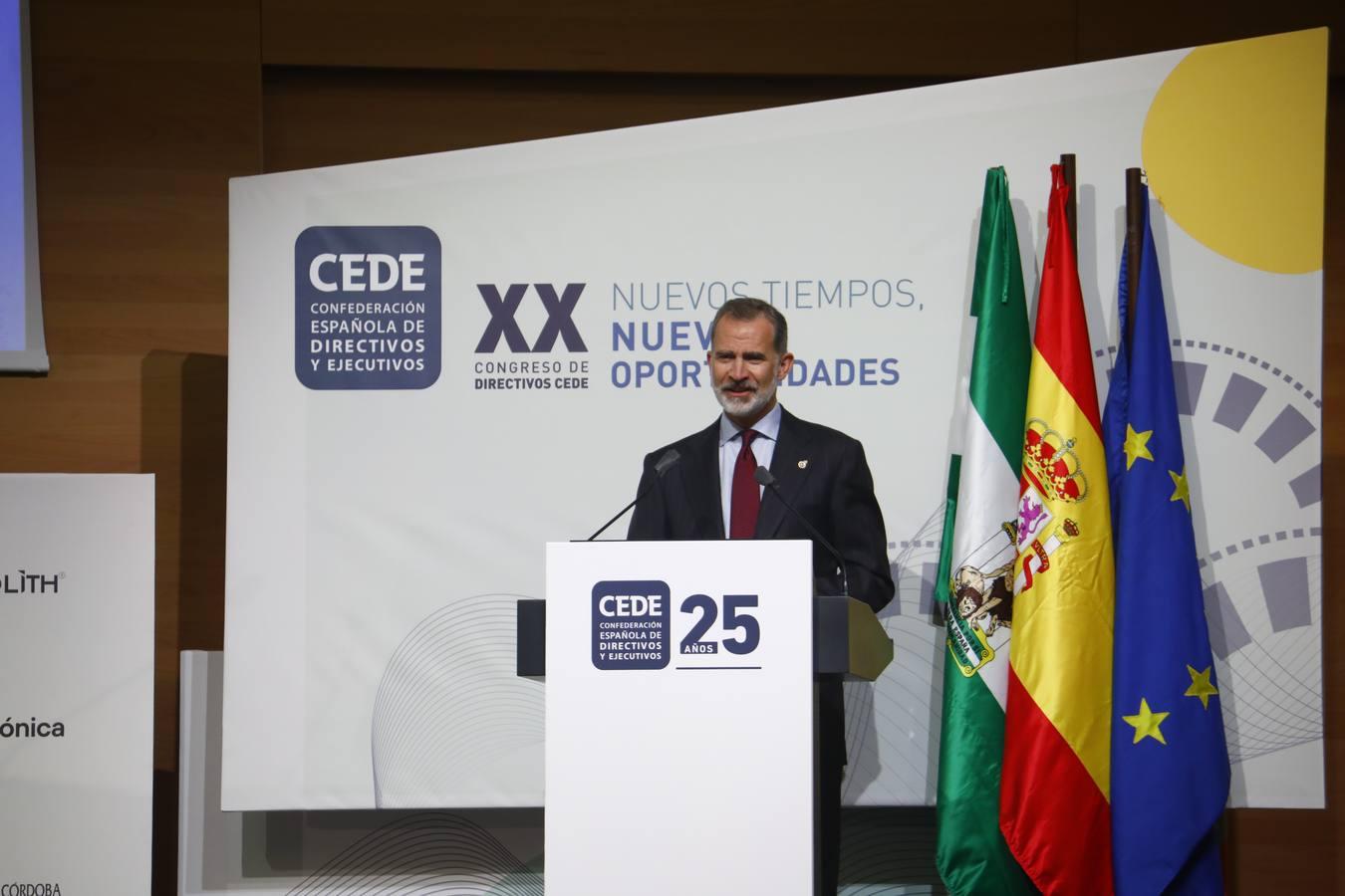 El Rey clausura el Congreso CEDE en Córdoba, en imágenes