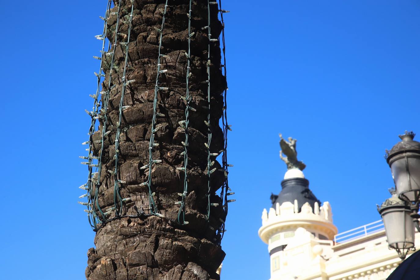 Córdoba se prepara ya para la Navidad con la instalación del alumbrado, en imágenes