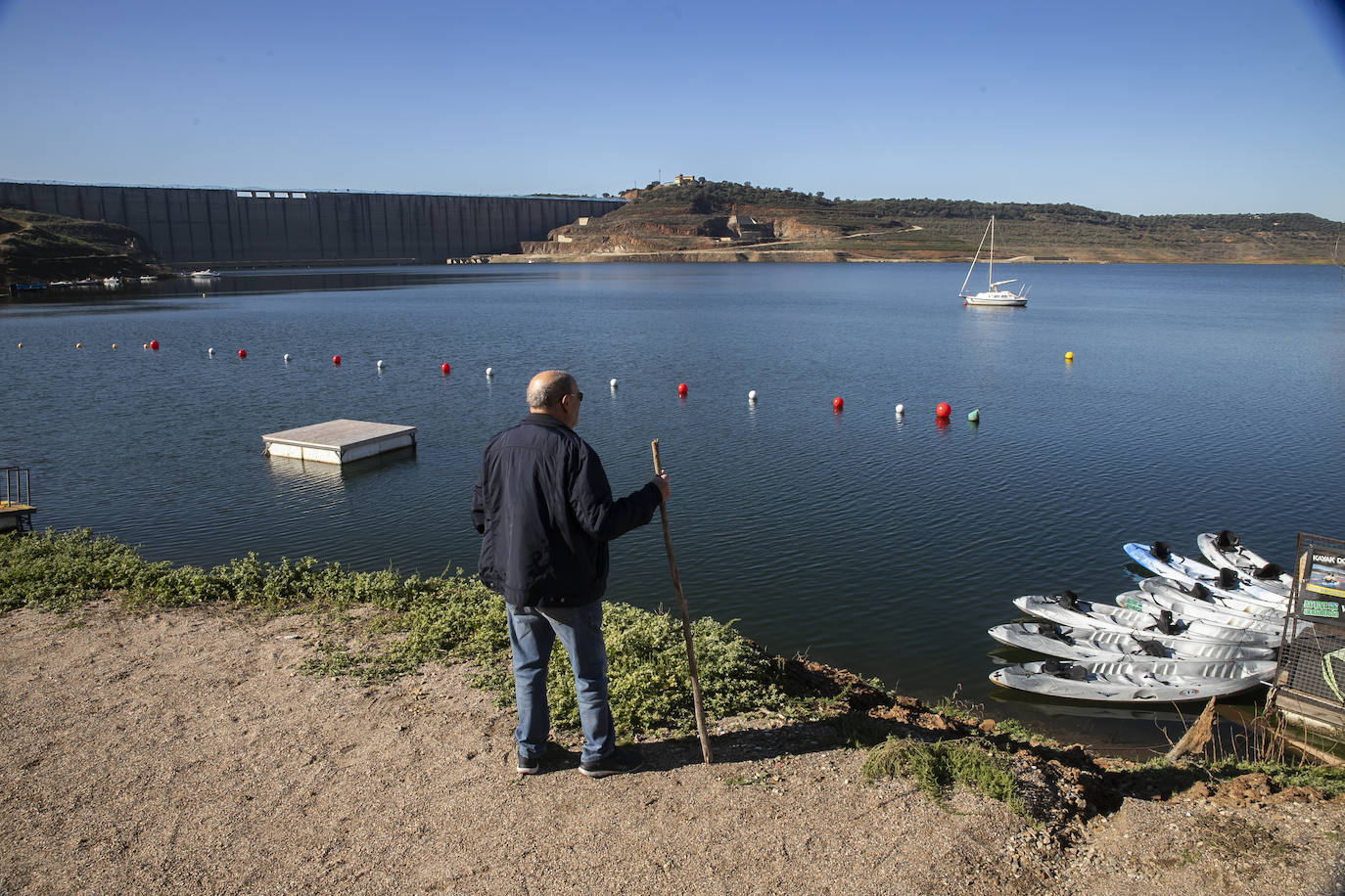 La sequía en el pantano de La Breña de Córdoba, en imágenes