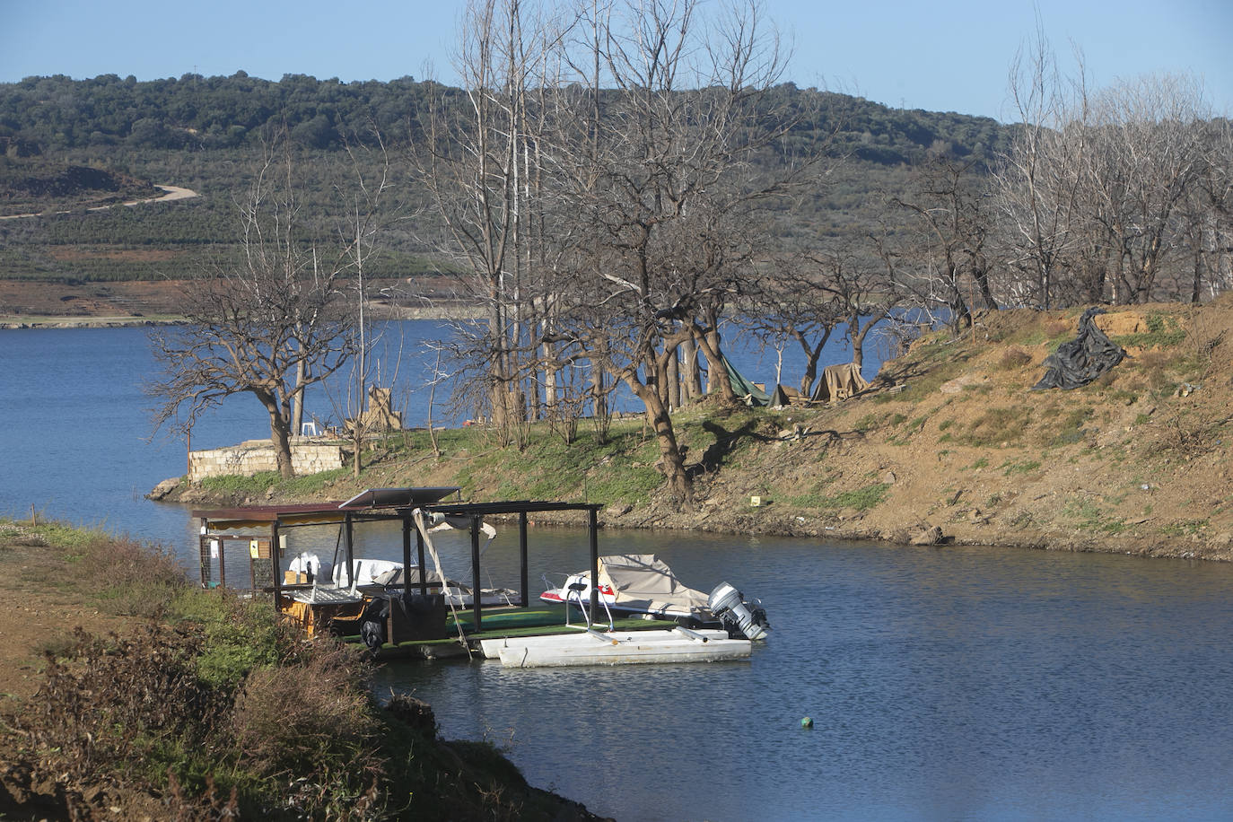 La sequía en el pantano de La Breña de Córdoba, en imágenes