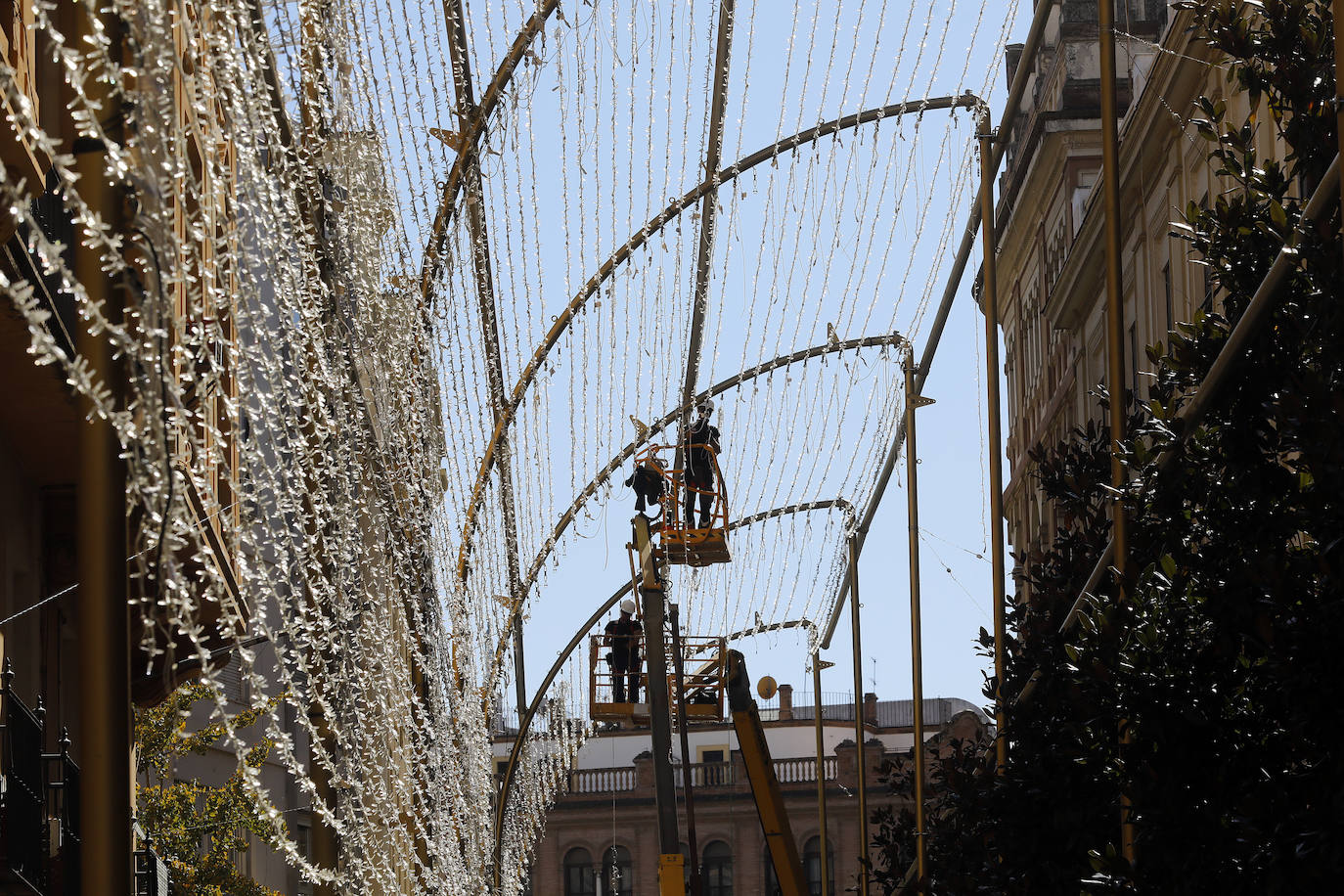 La instalación del espectáculo navideño de Córdoba, en imágenes