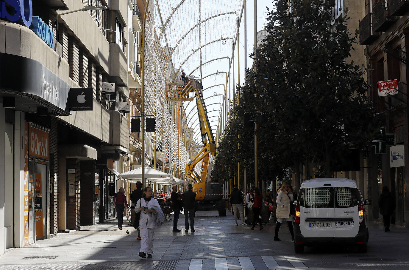 La instalación del espectáculo navideño de Córdoba, en imágenes